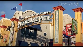 Amazing Pleasure Pier Galveston Island Texas [upl. by Len810]