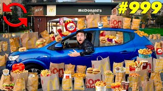 Ordino 1000 VOLTE al MC DRIVE del Mc Donalds RECORD MONDIALE [upl. by Hollie]