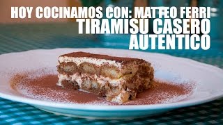 TIRAMISU CASERO Y FACIL RECETA AUTENTICA ITALIANA GRABADA CON UNA GO PRO [upl. by Anerres]