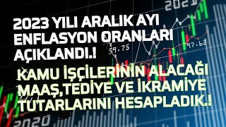 2023 Yılı Son Enflasyon Oranı AçıklandıYeni Yılda Kamu İşçisinin Alacağı MaaşTediye Ve İkramiyesi [upl. by Steep]