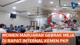 Gebrak Meja saat Rapat Kementrian PKP Maruarar Sirait Singgung Bobrok Birokrasi [upl. by Aram]