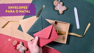 Como fazer envelopes para o Natal🎅 [upl. by Whittemore]