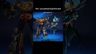 ling pick  enemy lock mode active mlbb shorts [upl. by Atter921]