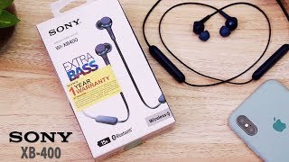 Sony XB400 EXTRA BASS Bluetooth Earphones  Feel the BEAT [upl. by Lokcin]