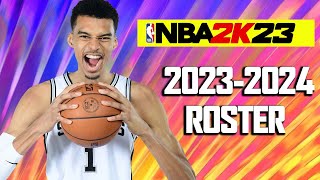 NBA 2K24 MODS for PC Offline  Rockets vs Spurs 202324 Roster [upl. by Llennoj]