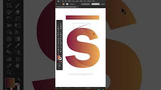 How to Create 3D Gradient Letters in Illustrator – Easy Tutorial adobeillustrators design [upl. by Nosnorb36]