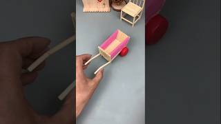 Use disposable chopsticks to make a trolley for your child parentchild handicraft diy art short [upl. by Stirling]