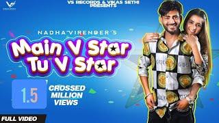 Main V Star Tu V Star  Full Hd Video  Nadha Virender  Zonaib Zahid  👍 2019 [upl. by Llireva]