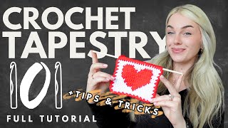 All Things Crochet Tapestry  Beginners Guide  Tips amp Tricks to making crochet tapestry make sense [upl. by Nedla]