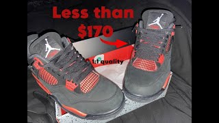 Unboxing the best replica Jordan 4s  Jordan 4 Red Thunders from ShareSneakers [upl. by Ericksen66]