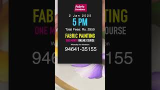 Fabric painting online course fabricpainting painting art punjabisuits trendingnow [upl. by Aikin]