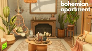 BOHEMIAN APARTMENT  THE SIMS 4 SPEED BUILD TRAY FILE  CC LIST [upl. by Wendolyn186]