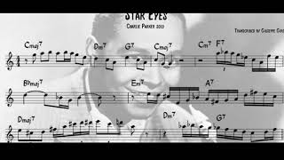 Charlie Parker  Star Eyes Solo Transcription Eb Alto Sax [upl. by Nylrem]