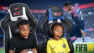 LOSING TO A 5 YEAR OLD FIFA 19 MY FIRST GAME PLAY [upl. by Giarla412]