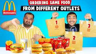 McDonalds Different Outlets War  McDonalds Food Challenge  Viwa Food World [upl. by Enoyrt]