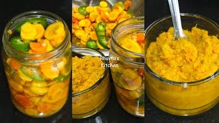 Tonic Pili amp Amba Haldi Achar Chutney Video Recipe  Fresh Turmeric Pickle Bhavnas Kitchen [upl. by Ludvig535]