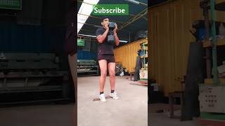 Leg workout at home Leg workout with dumbbell legworkout legsworkout legday shorts shortvideo [upl. by Atnauq]