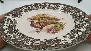 Royal Worcester Palissy China Game Series Pheasant Dinner Plate [upl. by Tisbe]