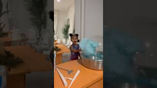 Dad catches daughter making cotton candy shorts [upl. by Africa]