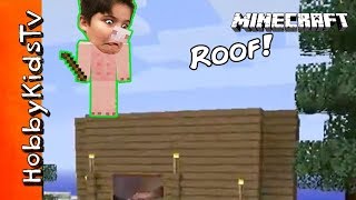 Minecraft BIGGER HOUSE Build Part 3 HobbyKidsTV [upl. by Melisse]