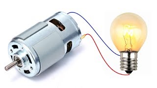 How to make a simple electric generator using DC 775 Motor [upl. by Nirtak357]