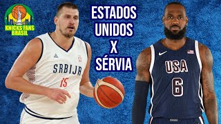 EUA 95x91 SÉRVIA  BASQUETE MASCULINO  SEMI FINAL  OLIMPÍADAS PARIS 2024  LIVE REACTS [upl. by Firman]