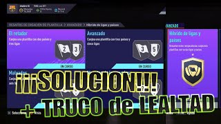 HIBRIDO de LIGA Y PAIS SOLUCION  TRUCO de LEALTAD  SBC AVANZADO FIFA 21 [upl. by Gahl]