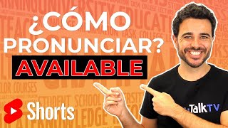 ✅¿Cómo Pronunciar AVAILABLE en INGLÉS [upl. by Airamak]