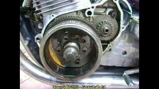 Replace a starter clutch on a Suzuki GS 1000 Motorcycle [upl. by Pepe]