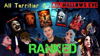 ALL 6 Terrifier amp All Hallows Eve Movies RANKED [upl. by Alrahs]