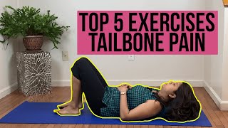 Top 5 Exercises for Coccyx or Tailbone Pain  Pelvic Rehab Doc [upl. by Isaacs]