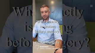 Fasting before surgery How long it should be [upl. by Galatia]