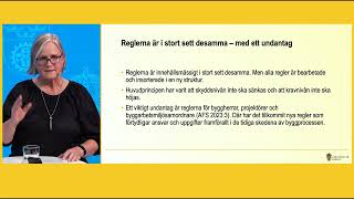 Webbinarium 9 november  Regler i ny struktur [upl. by Almita]