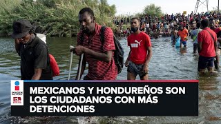 Crisis migratoria Más de 200 mil detenidos en frontera EUMéxico en agosto [upl. by Etteve180]