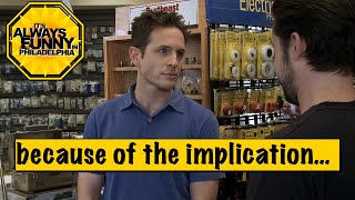 Mac and Dennis discuss the implication ITquotS ALWAYS SUNNY IN PHILADELPHIA [upl. by Hildebrandt]