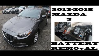 How to change replace Battery Mazda 3 20132018 [upl. by Ruperto]