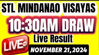 STL MINDANAO VISAYAS RESULTS 1030AM DRAW NOVEMBER 212024 [upl. by Amalberga]