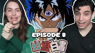 HIEI IS VERY FAST Yu Yu Hakusho REACTION  Episode 8 [upl. by Ofori912]