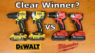 Dewalt vs Milwaukee Drill and Impact Kit Comparison  365020 vs DCF809 and 360220 vs DCD799 [upl. by Assirak385]