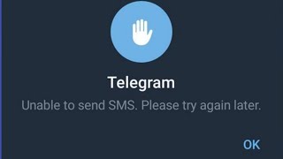 Telegram message not sent  Fix Telegram unable to send SMS please try again later [upl. by Vanden]