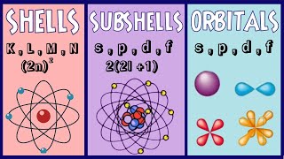 What are shellssubshells and orbitals Difference between shells subshells and orbitalschemistry [upl. by Josler]