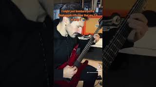 “Lethargica” is an absolutely destructive riff meshuggah djent progmetal metal riff [upl. by Ettesyl]