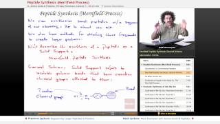 quotPeptide Synthesis Merrifield Processquot  Biochemistry with Educatorcom [upl. by Daza]