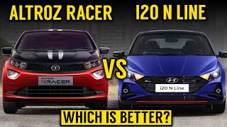 Altroz Racer Vs i20 N line  Detailed comparison  Tata Altroz racer VS i20N line  Which is better [upl. by Ameh990]