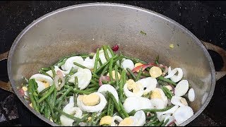 RECETTE  HARICOTS VERTS AUX OEUFS ILE DE LA REUNION [upl. by Brandi]