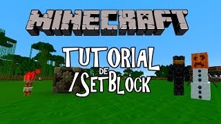 MineCraft 175 Como usar comando SetBlock [upl. by Morita550]