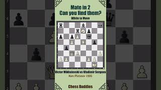 matein2 Nr 84  Victor Mikhalevski vs Vladimir Sergeev Kiev Platonov 1995 chesspuzzleseries [upl. by Karwan]