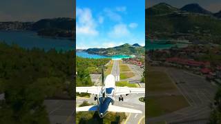 IMPOSSIBLE LANDING Saint Barthélemy Airport with a A320  Flight Simulator 2020 shorts aviation [upl. by Aicilyt]