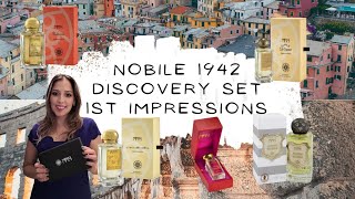 NOBILE 1942 DISCOVERY SET🇮🇹1st Impressions Review  History and OverviewUnisex Fragrances [upl. by Olim]