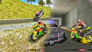 Xtreme motorbike driving cityroad police attack me1motocross impossible driving android gameplay [upl. by Ydospahr]